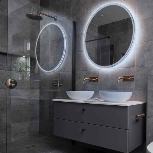 Oglinda LED Rotunda, Fara functii, LED 6000K Rece - Gama Edge Model 1