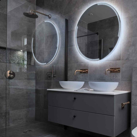 Oglinda LED Rotunda, Fara functii, LED 6000K Rece - Gama Edge Model 2