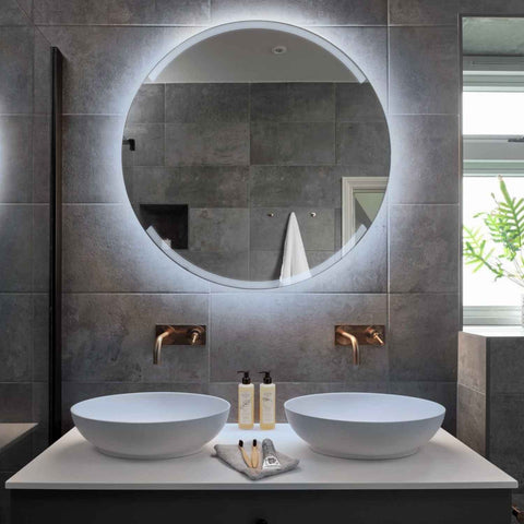 Oglinda LED Rotunda, Fara functii, LED 6000K Rece - Gama Edge Model 8