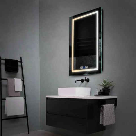 Oglinda LED Verticala, Touch LED, Dimare, Dezaburire, LED Reglabil 3000K-6000K - Gama Salono Model 1