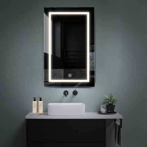 Oglinda LED Verticala, Touch LED, Dimare, LED 4000K Neutru - Gama Salono Model 1