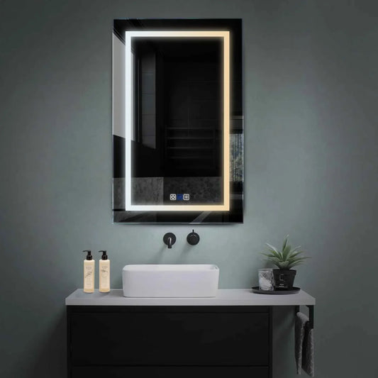 Oglinda LED Verticala, Touch LED, Dimare, Dezaburire, LED Reglabil 3000K-6000K - Gama Salono Model 1