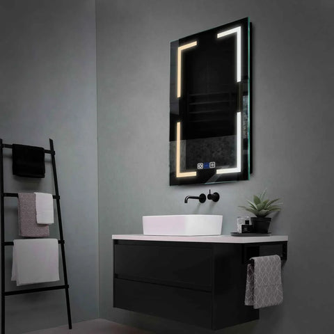 Oglinda LED Verticala, Touch LED, Dimare, Dezaburire, LED Reglabil 3000K-6000K - Gama Salono Model 2