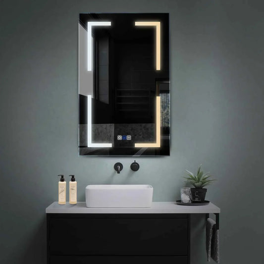 Oglinda LED Verticala, Touch LED, Dimare, Dezaburire, LED Reglabil 3000K-6000K - Gama Salono Model 2