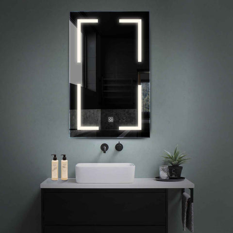 Oglinda LED Verticala, Touch LED, Dimare, LED 4000K Neutru - Gama Salono Model 2