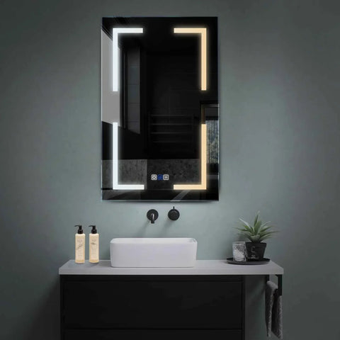 Oglinda LED Verticala, Touch LED, Dimare, Dezaburire, LED Reglabil 3000K-6000K - Gama Salono Model 2