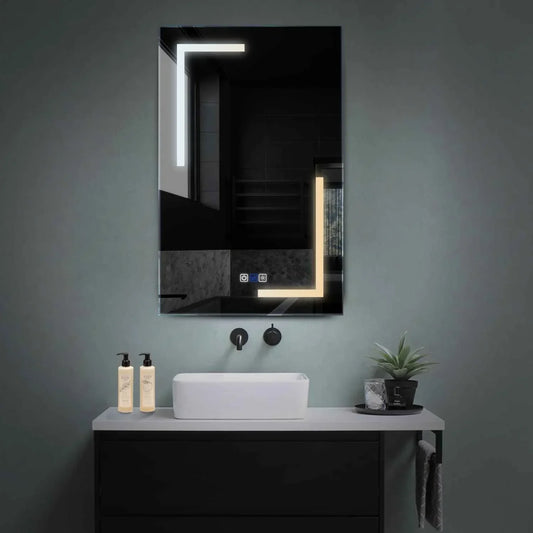 Oglinda LED Verticala, Touch LED, Dimare, Dezaburire, LED Reglabil 3000K-6000K - Gama Salono Model 3
