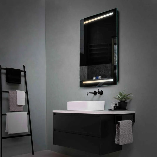 Oglinda LED Verticala, Touch LED, Dimare, Dezaburire, LED Reglabil 3000K-6000K - Gama Salono Model 4