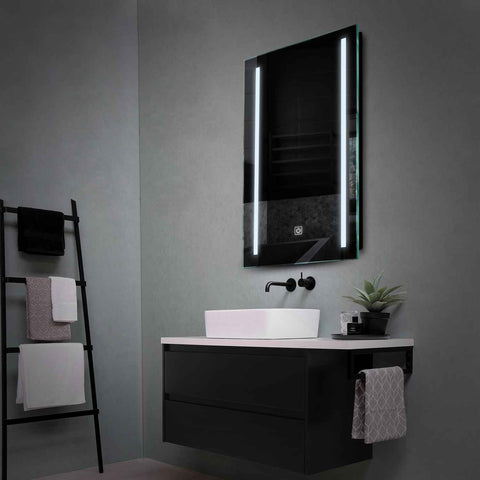 Oglinda LED Verticala, Touch LED, Dimare, LED 6000K Rece - Gama Salono Model 5