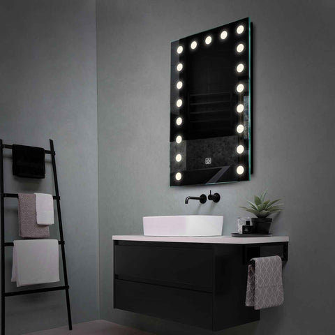 Oglinda LED Verticala, Touch LED, Dimare, LED 4000K Neutru - Gama Salono Model 6