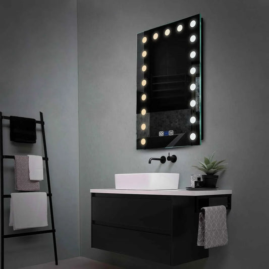 Oglinda LED Verticala, Touch LED, Dimare, Dezaburire, LED Reglabil 3000K-6000K - Gama Salono Model 6