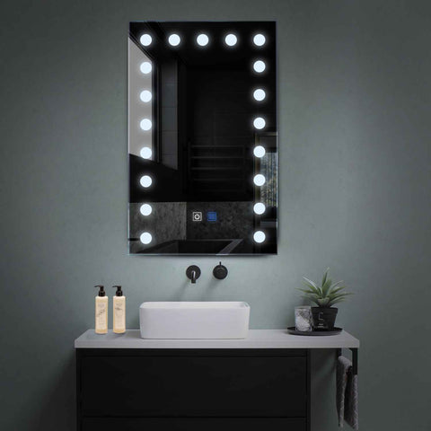 Oglinda LED Verticala, Touch LED, Dimare, Dezaburire, LED 6000K Rece - Gama Salono Model 6
