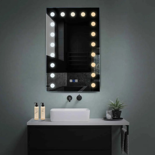 Oglinda LED Verticala, Touch LED, Dimare, Dezaburire, LED Reglabil 3000K-6000K - Gama Salono Model 6