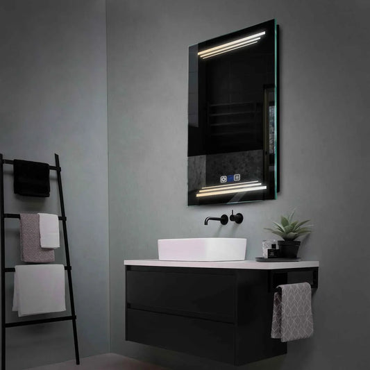 Oglinda LED Verticala, Touch LED, Dimare, Dezaburire, LED Reglabil 3000K-6000K - Gama Salono Model 7