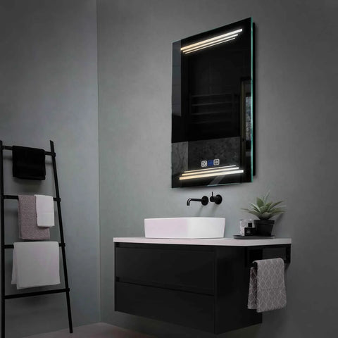 Oglinda LED Verticala, Touch LED, Dimare, Dezaburire, LED Reglabil 3000K-6000K - Gama Salono Model 7