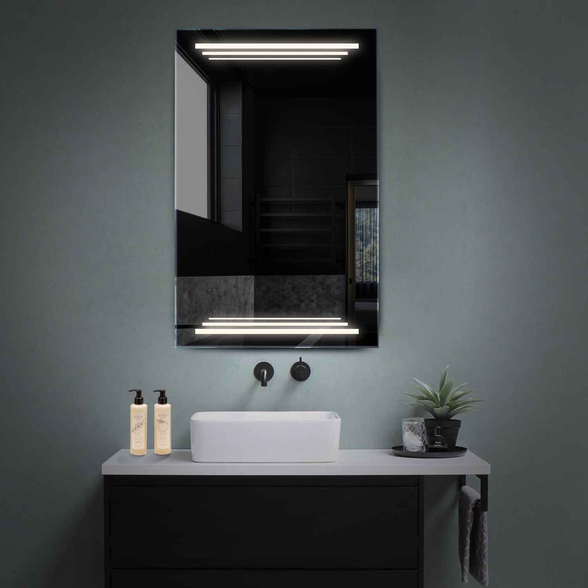 Oglinda LED Verticala, Fara functii, LED 4000K Neutru - Gama Salono Model 7
