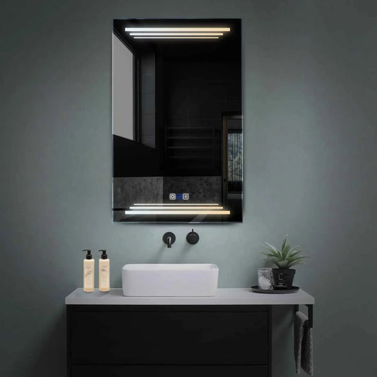 Oglinda LED Verticala, Touch LED, Dimare, Dezaburire, LED Reglabil 3000K-6000K - Gama Salono Model 7