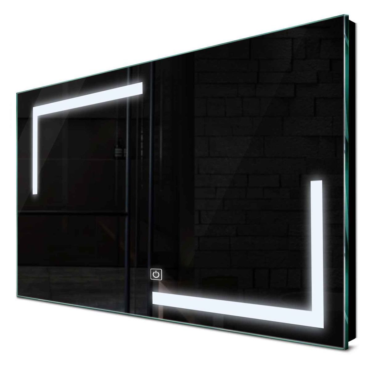 Oglinda LED orizontala cu lumina LED rece Gama Salono Model 3 cu buton touch - Reyze
