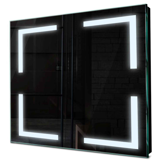Oglinda LED patrata cu lumina LED rece Gama Salono Model 2 fara butoane - Reyze