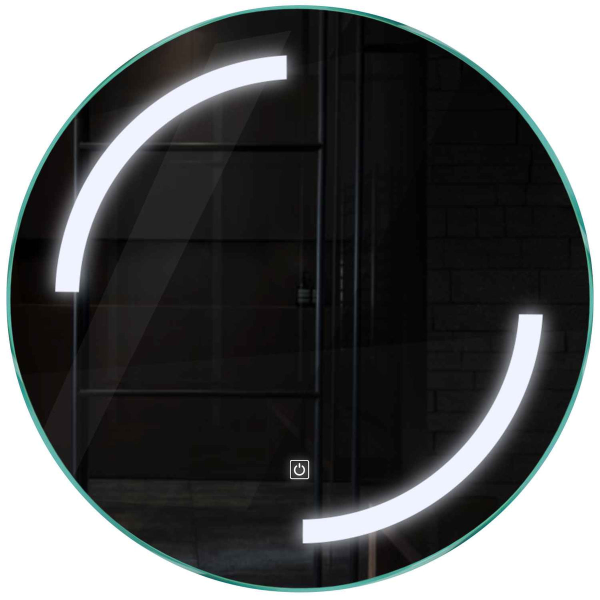 Oglinda LED rotunda cu lumina LED rece Gama Salono Model 3 cu buton touch - Reyze