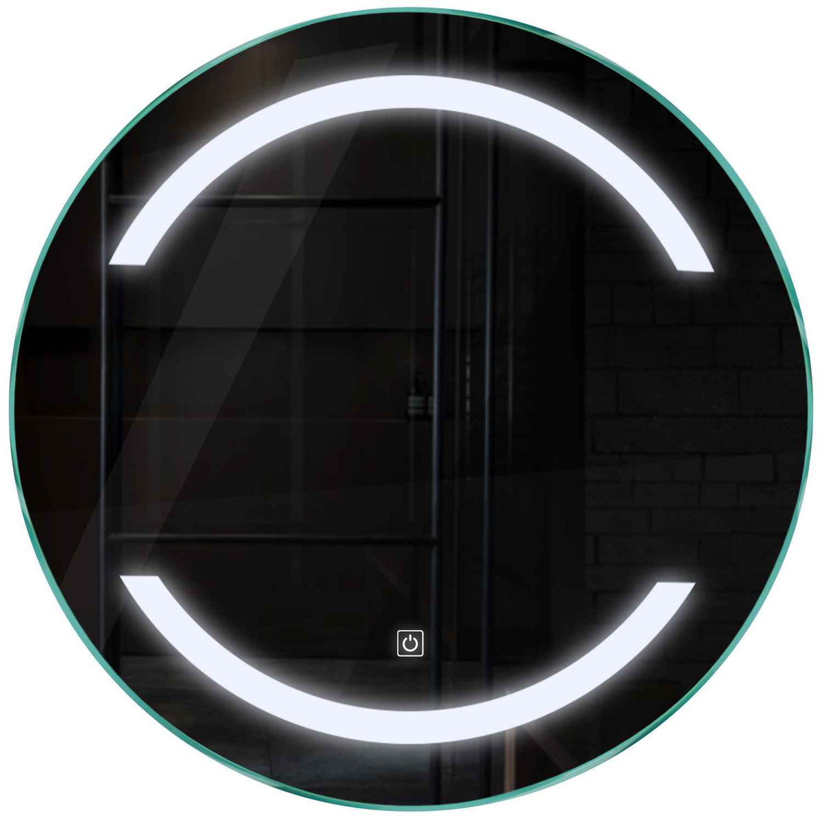 Oglinda LED rotunda cu lumina LED rece Gama Salono Model 4 cu buton touch - Reyze