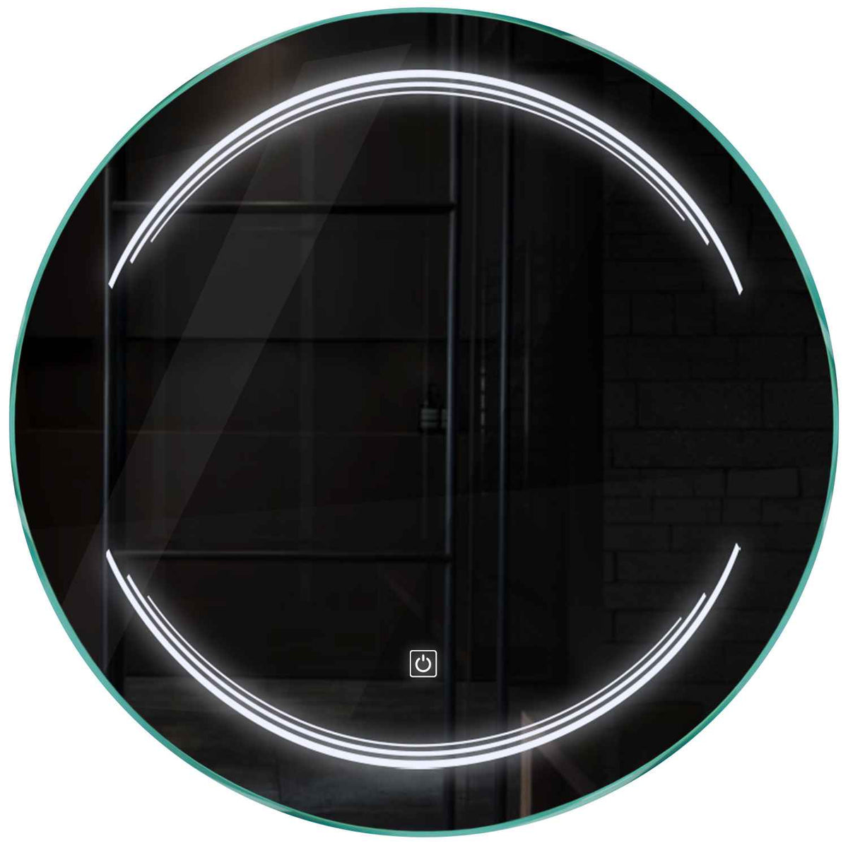 Oglinda LED rotunda cu lumina LED rece Gama Salono Model 7 cu buton touch - Reyze
