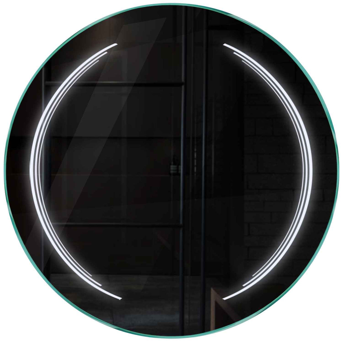 Oglinda LED rotunda cu lumina LED rece Gama Salono Model 8 fara butoane - Reyze