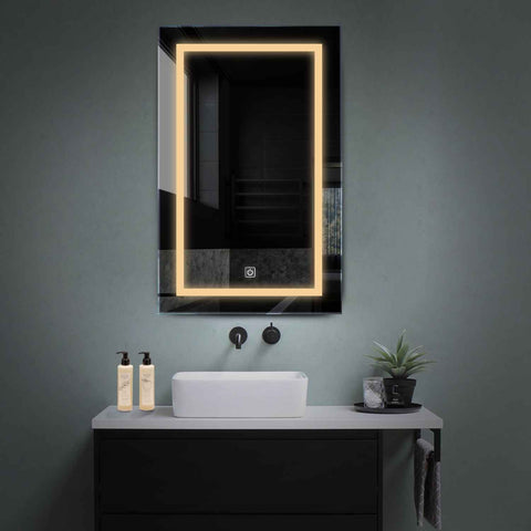 Oglinda LED Verticala, Touch LED, Dimare, LED 3000K Cald - Gama Salono Model 1