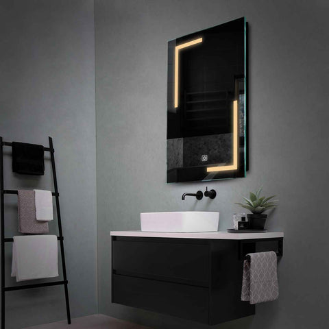 Oglinda LED Verticala, Touch LED, Dimare, LED 3000K Cald - Gama Salono Model 3