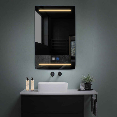 Oglinda LED Verticala, Touch LED, Dimare, Dezaburire, LED 3000K Cald - Gama Salono Model 4