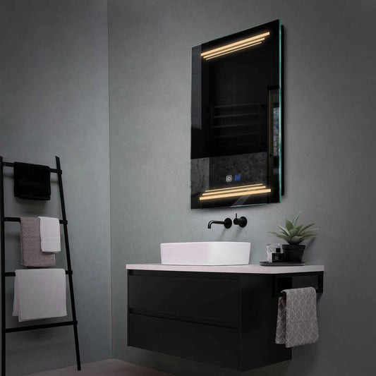 Oglinda LED Verticala, Touch LED, Dimare, Dezaburire, LED 3000K Cald - Gama Salono Model 7