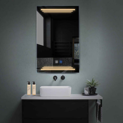 Oglinda LED Verticala, Touch LED, Dimare, Dezaburire, LED 3000K Cald - Gama Salono Model 7
