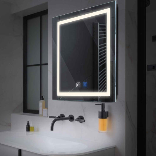 Oglinda LED Patrata, Touch LED, Dimare, Dezaburire, LED 4000K Neutru - Gama Salono Model 1