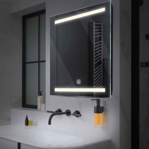 Oglinda LED Patrata, Touch LED, Dimare, LED 4000K Neutru - Gama Salono Model 4