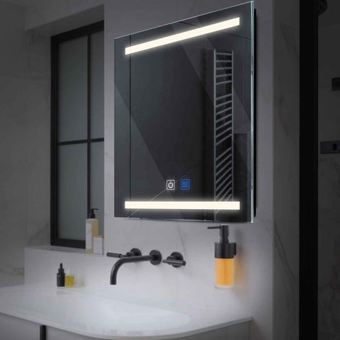 Oglinda LED Patrata, Touch LED, Dimare, Dezaburire, LED 4000K Neutru - Gama Salono Model 4