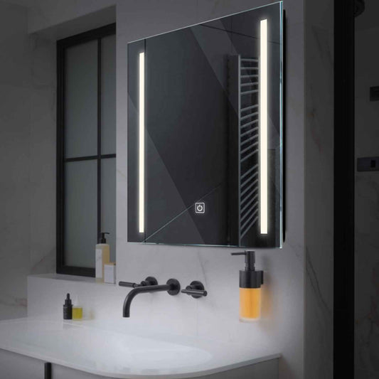 Oglinda LED Patrata, Touch LED, Dimare, LED 4000K Neutru - Gama Salono Model 5