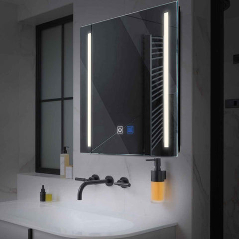 Oglinda LED Patrata, Touch LED, Dimare, Dezaburire, LED 4000K Neutru - Gama Salono Model 5