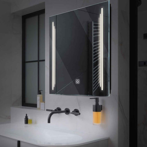 Oglinda LED Patrata, Touch LED, Dimare, LED 4000K Neutru - Gama Salono Model 8