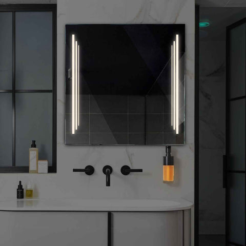 Oglinda LED Patrata, Fara functii, LED 4000K Neutru - Gama Salono Model 8