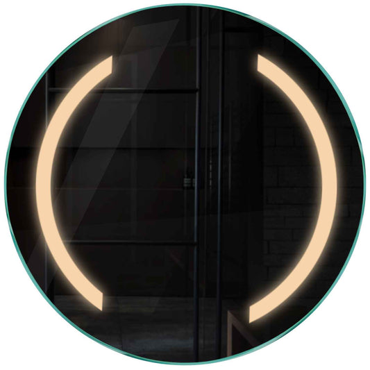 Oglinda LED rotunda cu lumina LED calda Gama Salono Model 5 fara butoane - Reyze