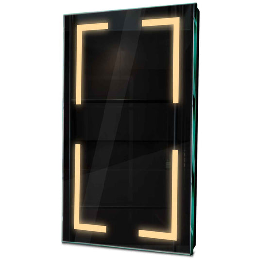 Oglinda LED verticala cu lumina LED calda Gama Salono Model 2 fara butoane - Reyze