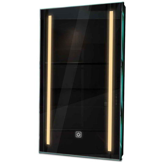 Oglinda LED verticala cu lumina LED calda Gama Salono Model 5 cu buton touch - Reyze