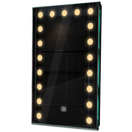 Oglinda LED verticala cu lumina LED calda Gama Salono Model 6 cu buton touch - Reyze