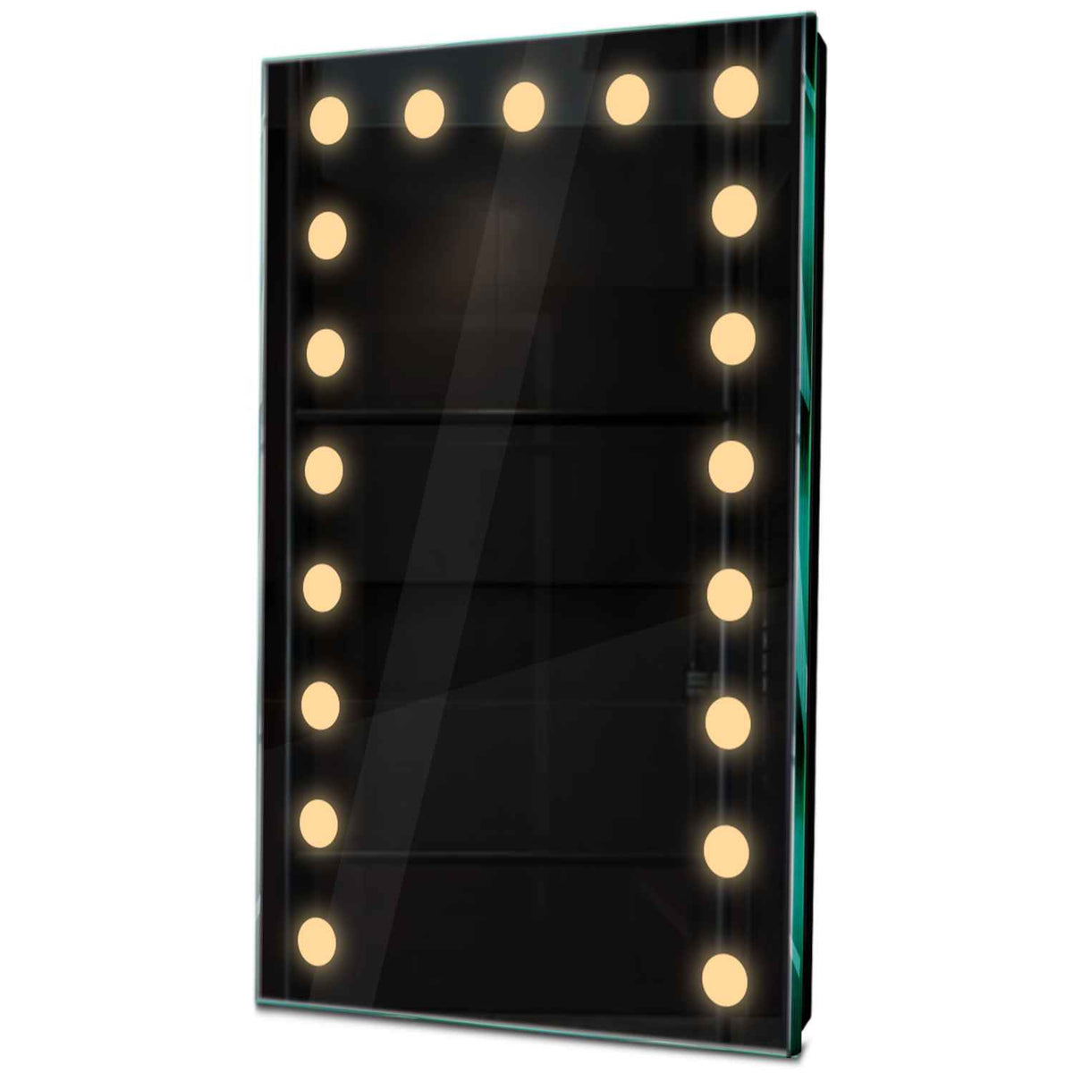 Oglinda LED verticala cu lumina LED calda Gama Salono Model 6 fara butoane - Reyze