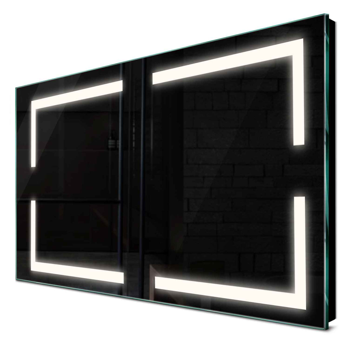 Oglinda LED orizontala cu lumina LED neutra Gama Salono Model 2 fara butoane - Reyze