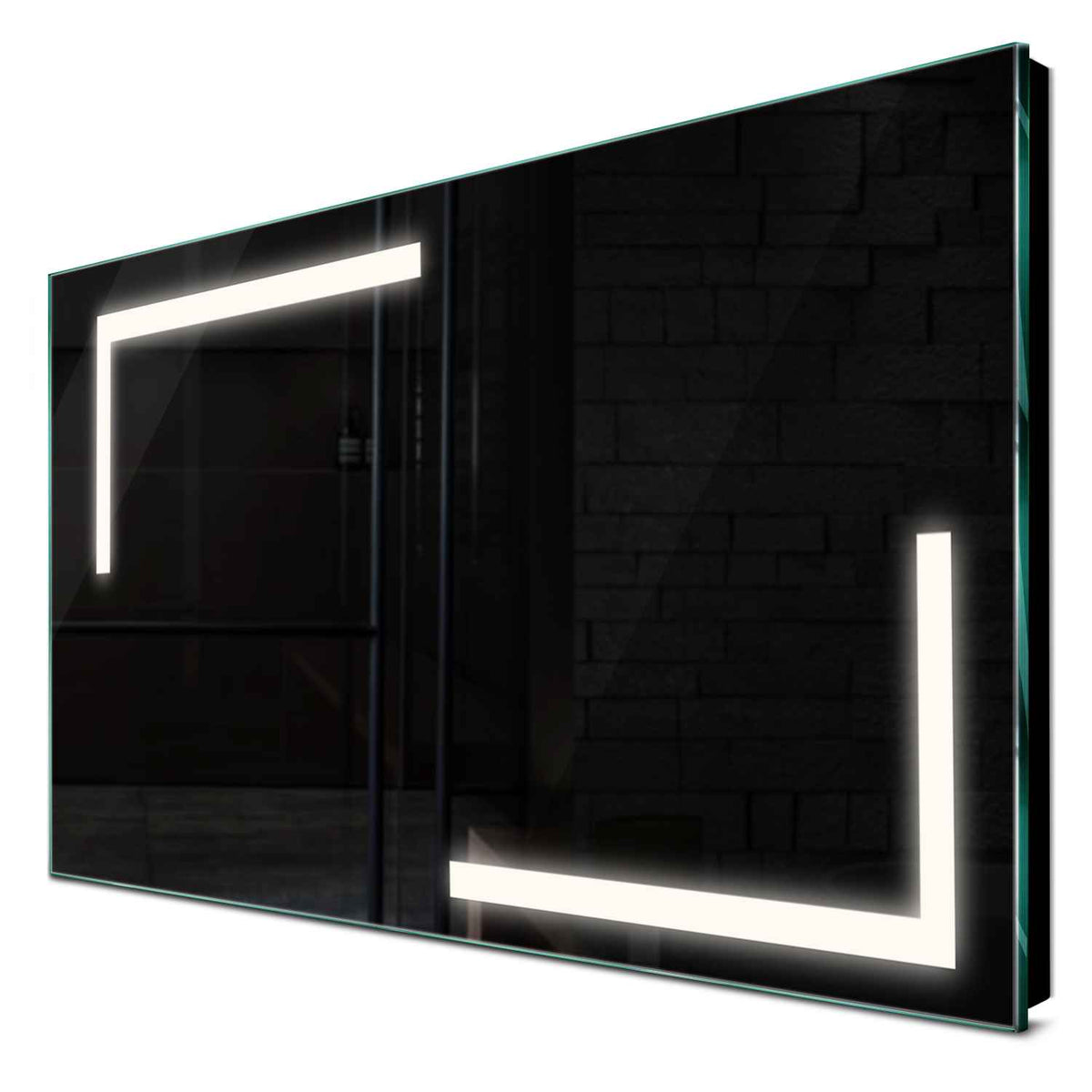 Oglinda LED orizontala cu lumina LED neutra Gama Salono Model 3 fara butoane - Reyze