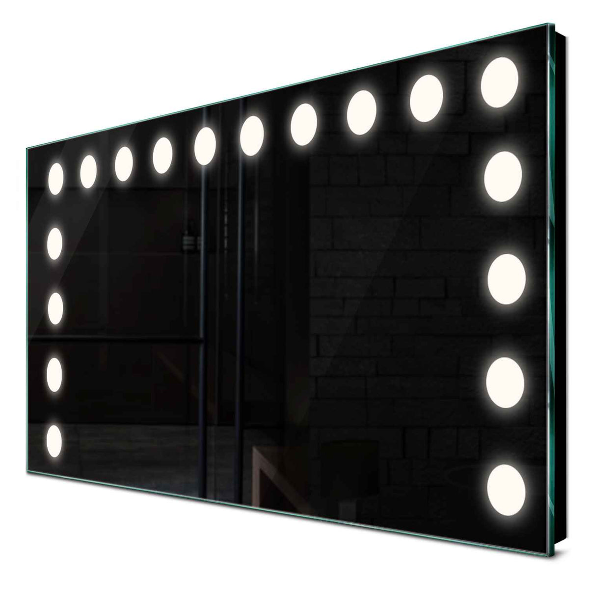 Oglinda LED orizontala cu lumina LED neutra Gama Salono Model 6 fara butoane - Reyze