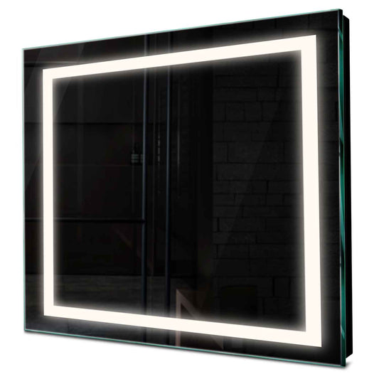 Oglinda LED patrata cu lumina LED neutra Gama Salono Model 1 fara butoane - Reyze