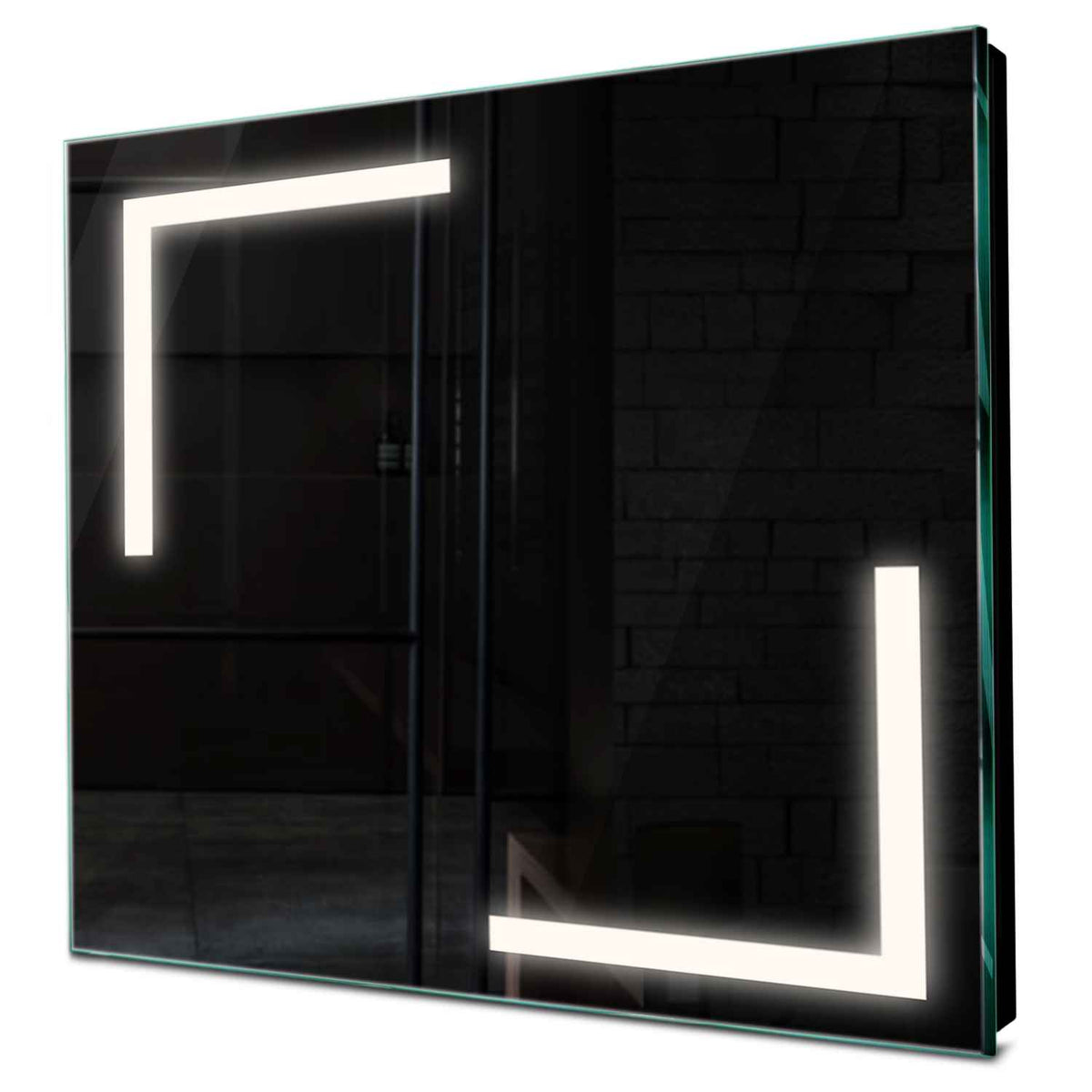 Oglinda LED patrata cu lumina LED neutra Gama Salono Model 3 fara butoane - Reyze