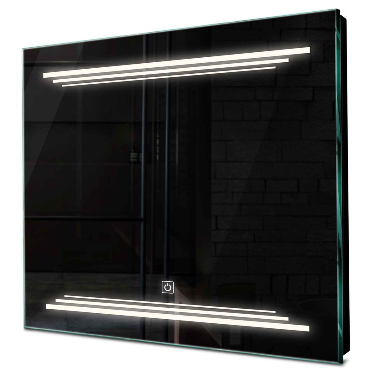 Oglinda LED patrata cu lumina LED neutra Gama Salono Model 7 cu buton touch - Reyze